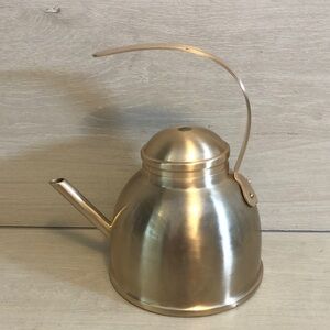 Rose & Fitzgerald Brushed Gold 1 Liter Tea Kettle As Is